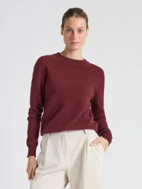 cashmere sweater "Thora" - Bordeaux