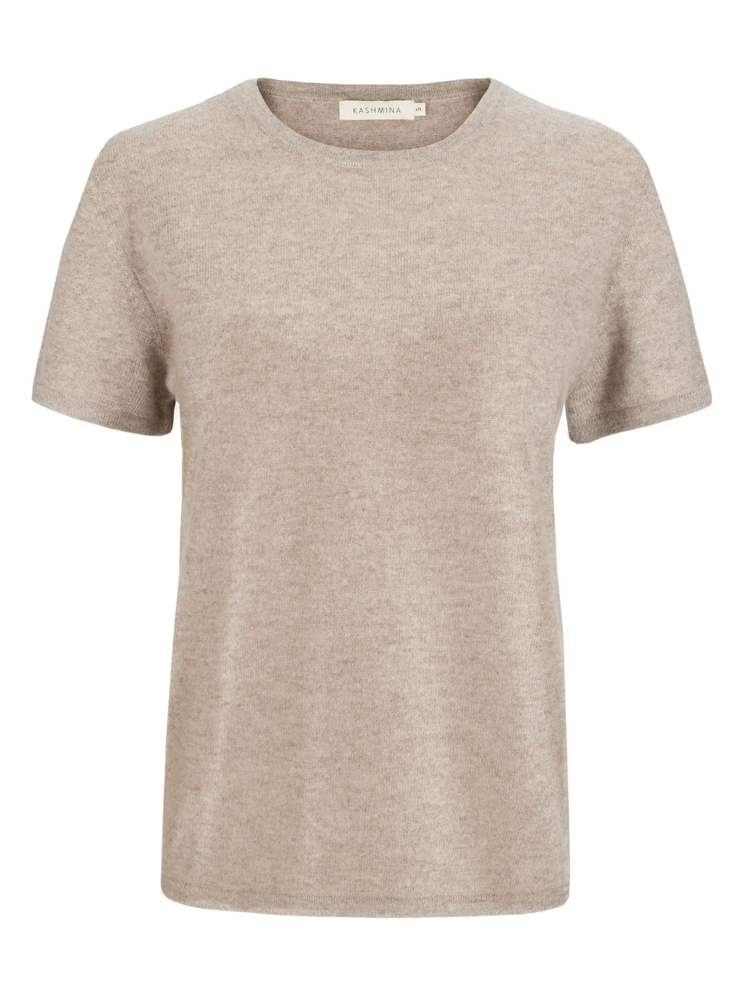 Cashmere T-shirt "Fresh" - toast