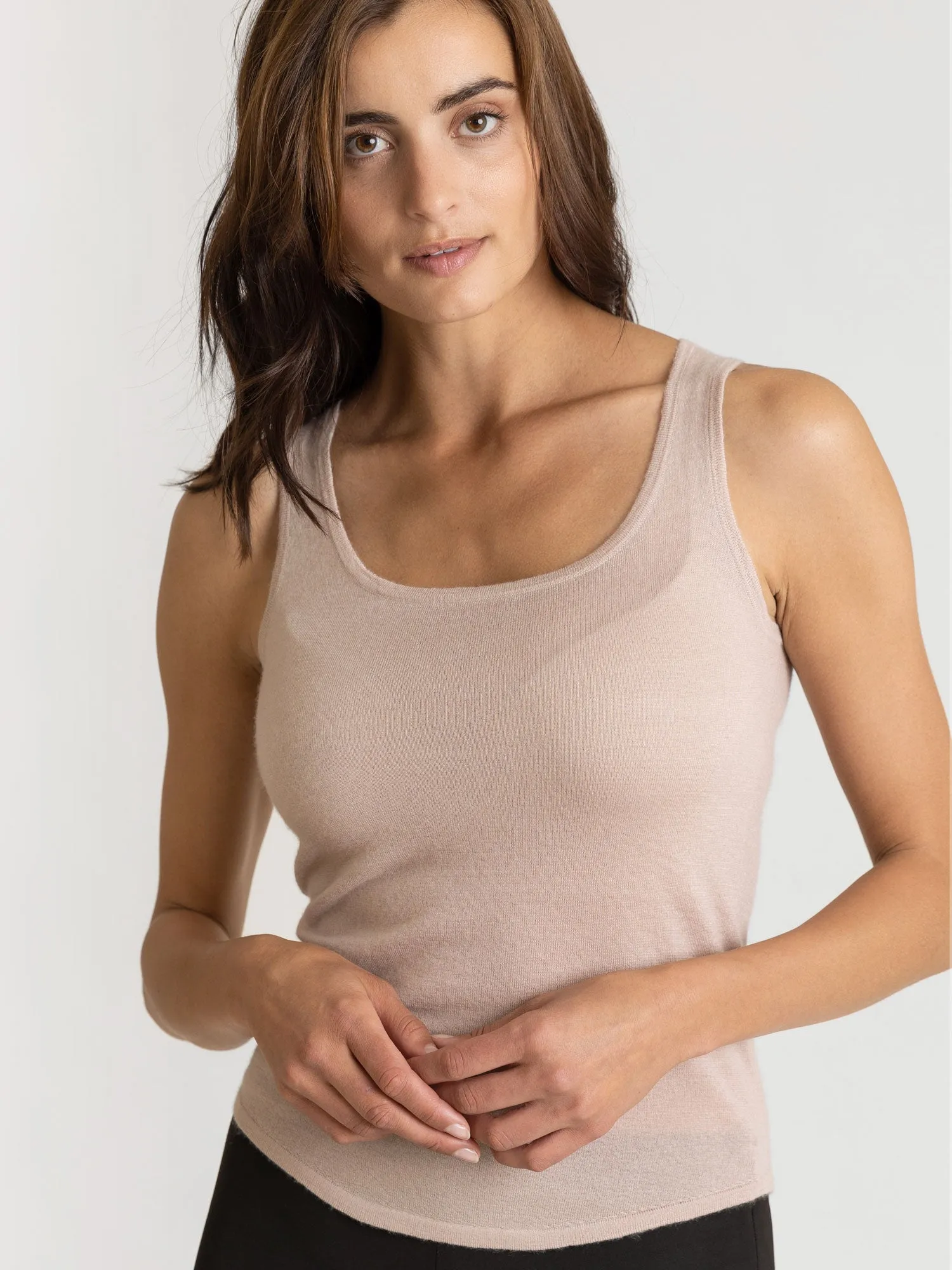 Cashmere top "Skin" - feather