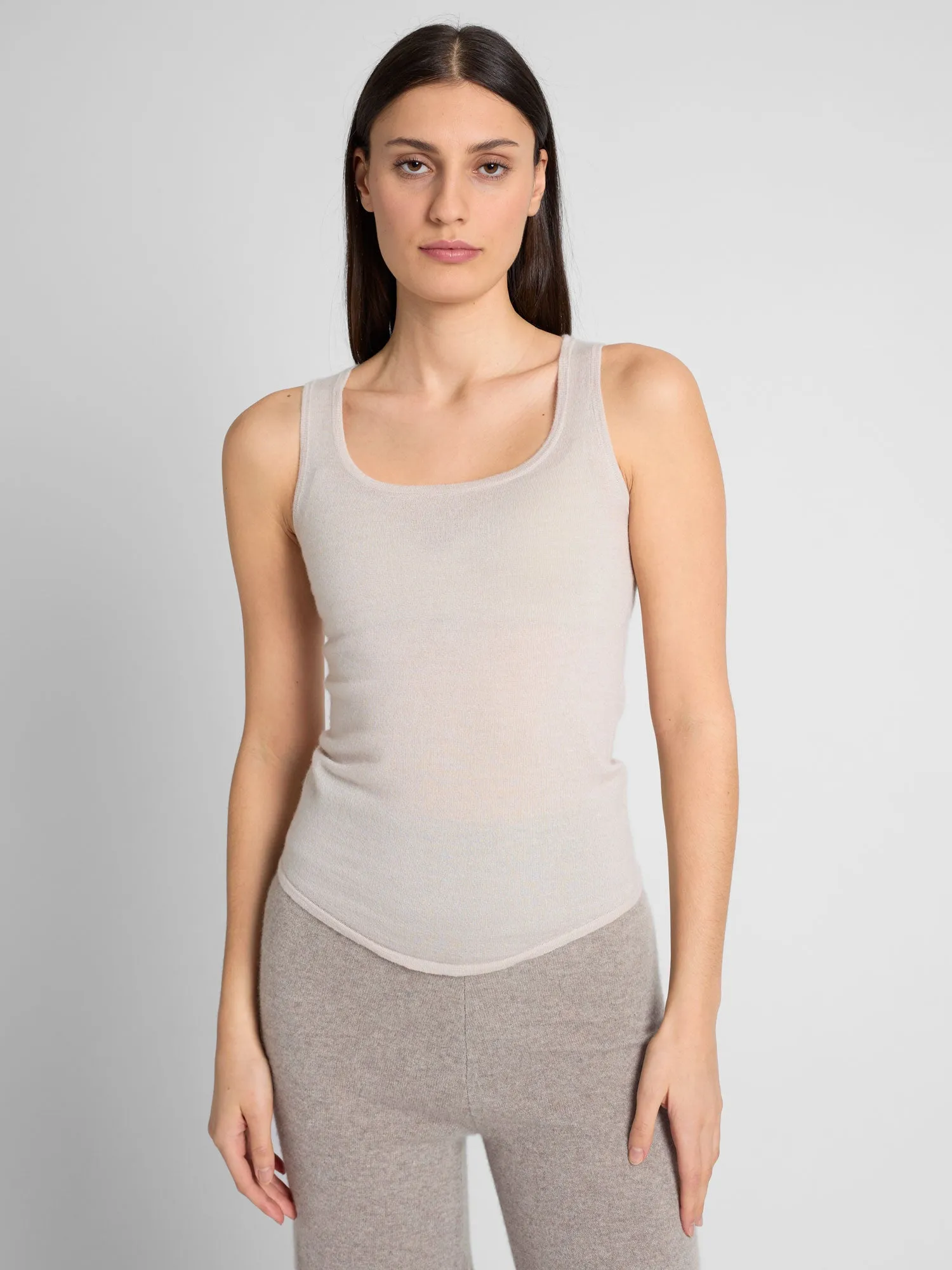 Cashmere top "Skin" - nude