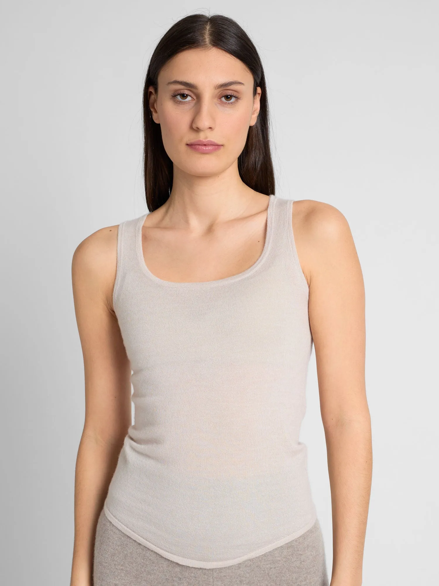 Cashmere top "Skin" - nude