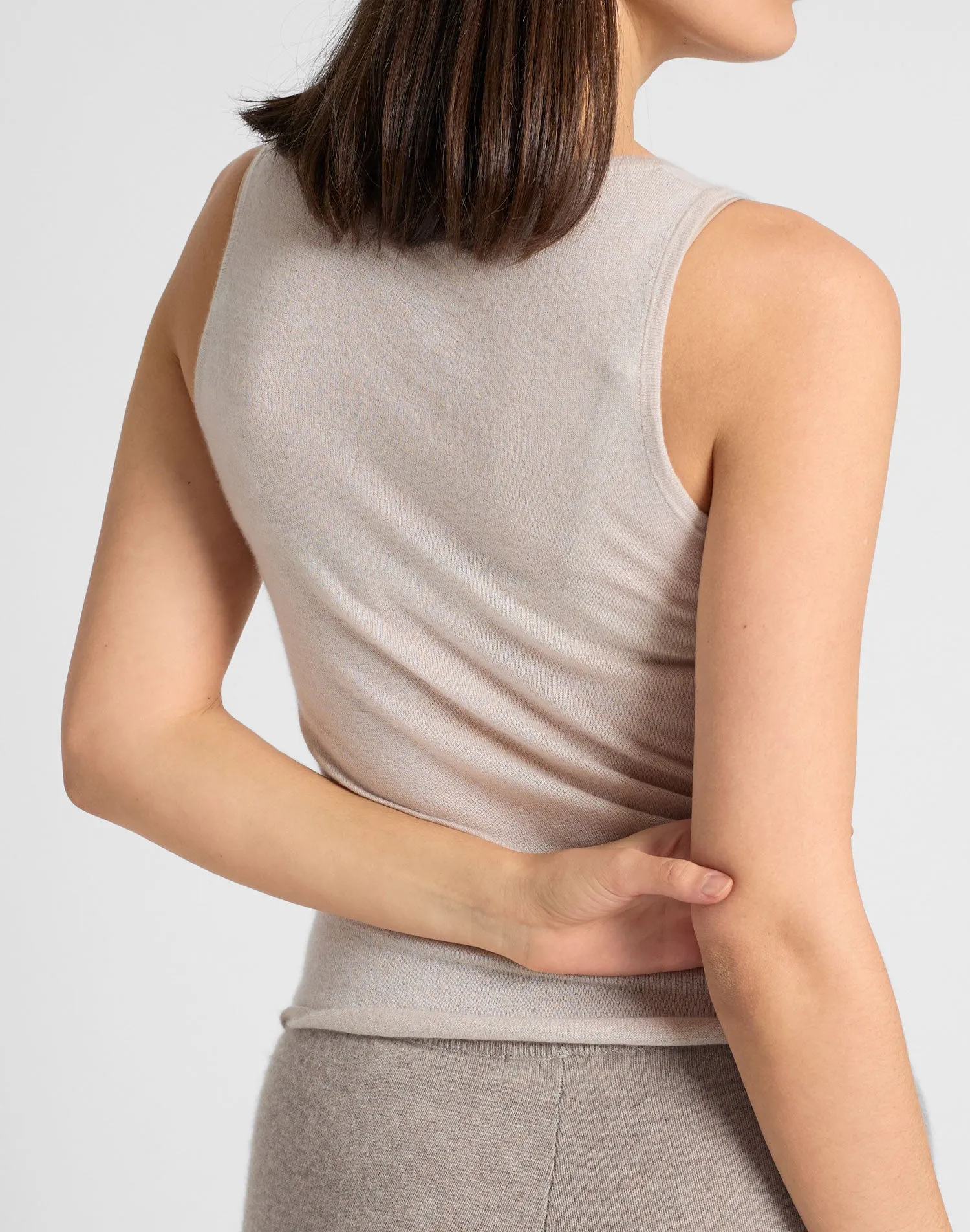 Cashmere top "Skin" - nude