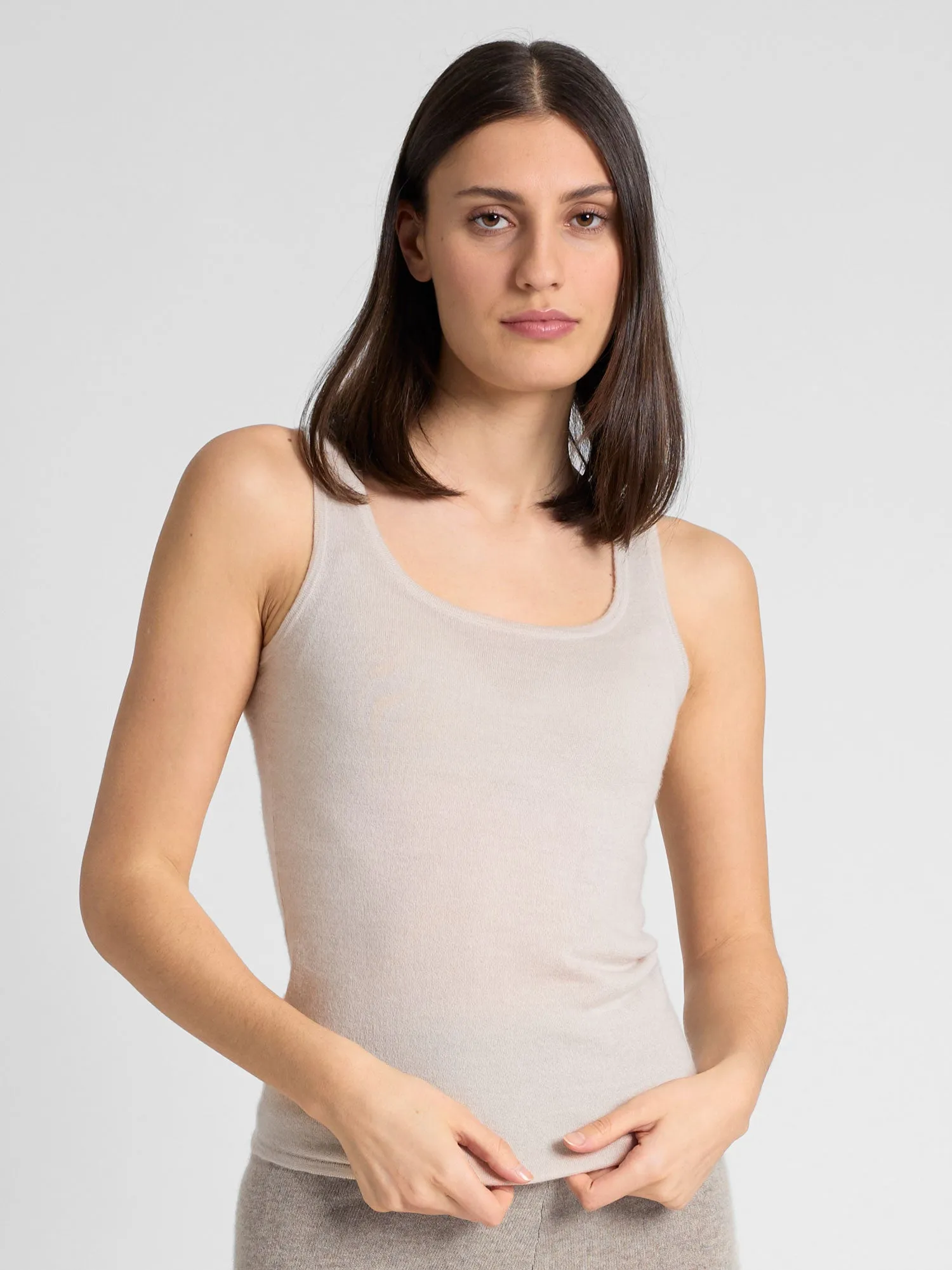 Cashmere top "Skin" - nude