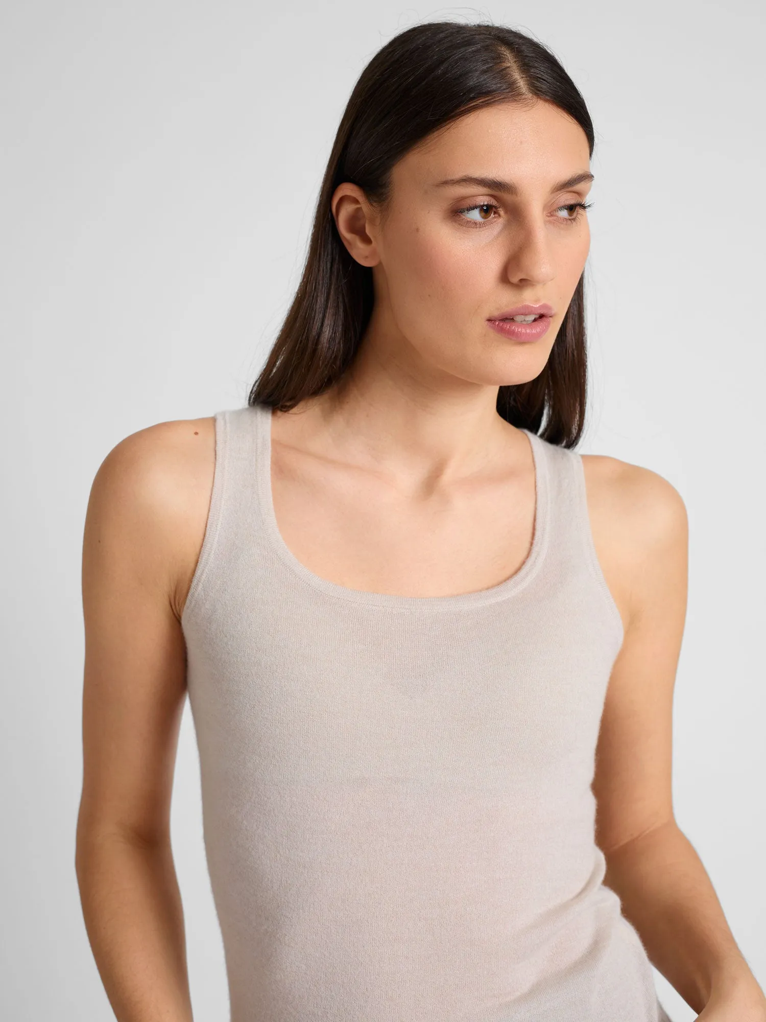 Cashmere top "Skin" - nude