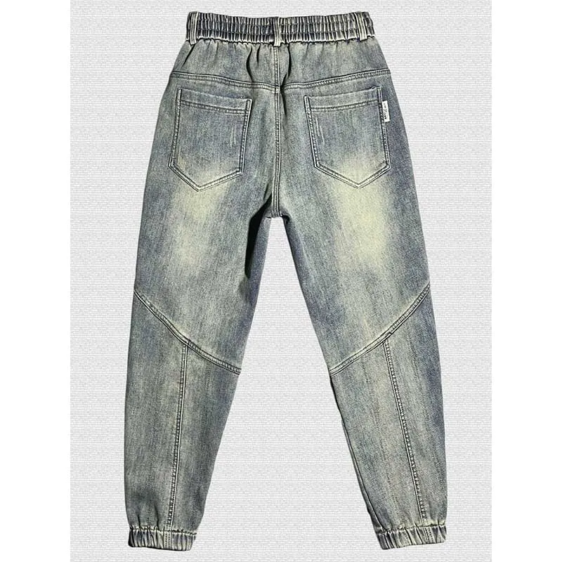 Casual Loose  Vintage Blue Jeans