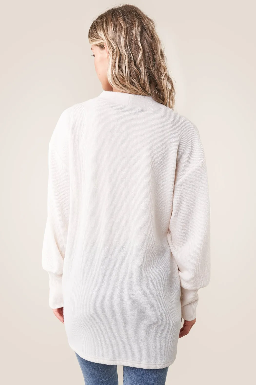 Central Perk Oversized Ribbed Cardigan Sweater