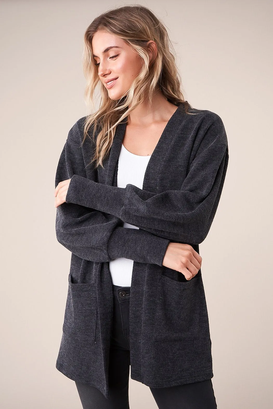 Central Perk Oversized Ribbed Cardigan Sweater