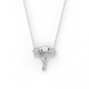 cervical vertebra necklace | silver