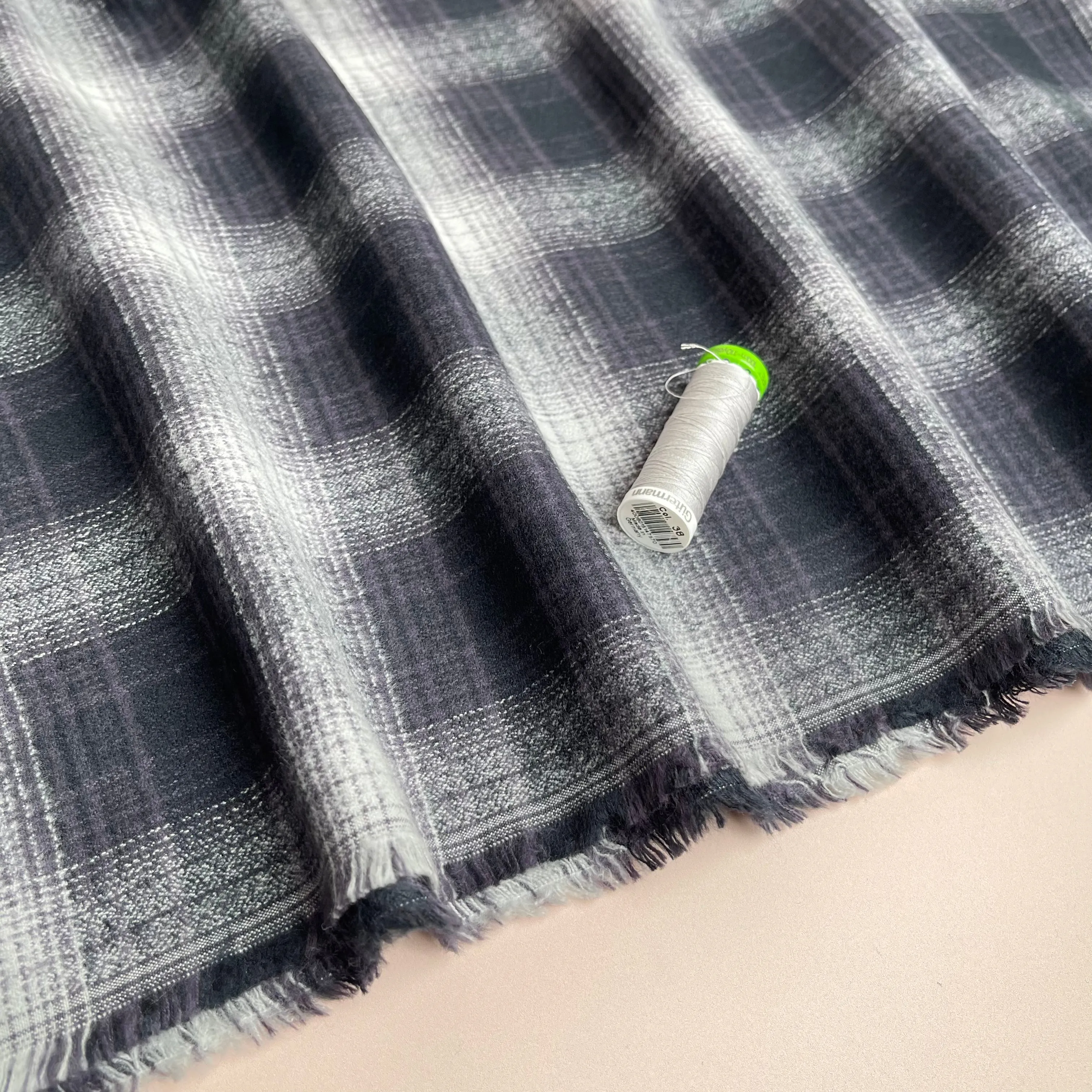 Charcoal Mammoth Cotton Flannel