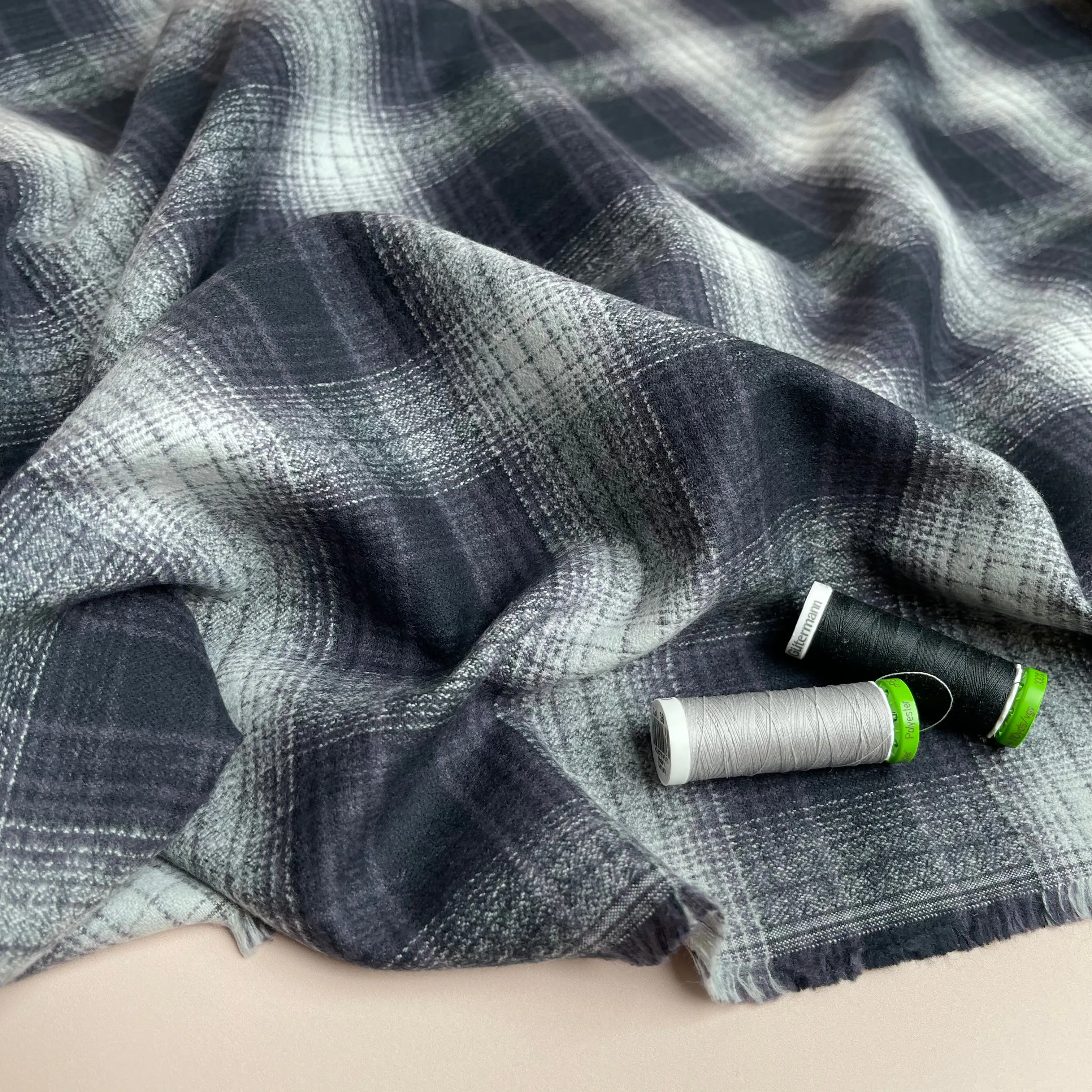 Charcoal Mammoth Cotton Flannel