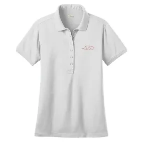 Classic Stretch Pique Polo - White