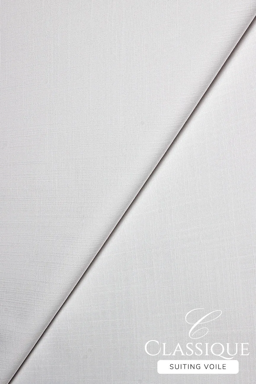 Classique Suiting Voile - CSV008 - White