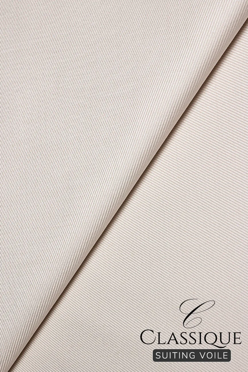 Classique Suiting Voile - CSV017 - White