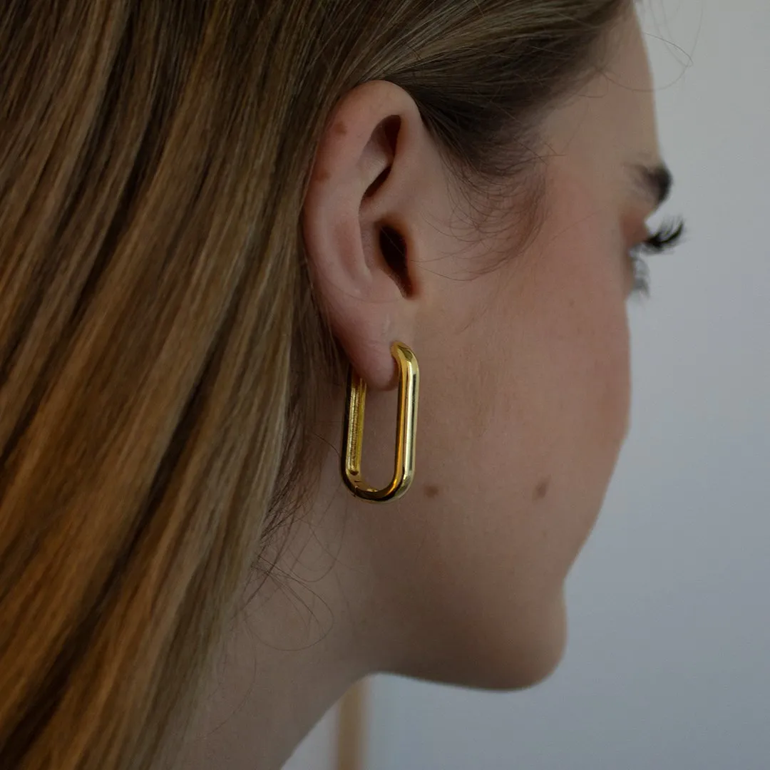 CLIP LINK LONG EARRINGS