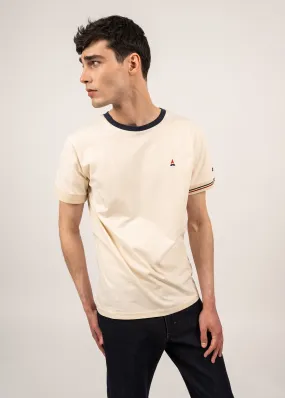 Constant plain t-shirt- SAINT JAMES x Maison FT (ECUME/MARINE)