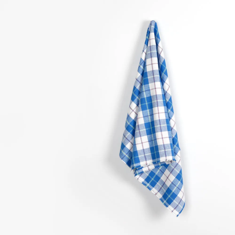 Cotton Twill Plaid Flannelette - Blue Mix