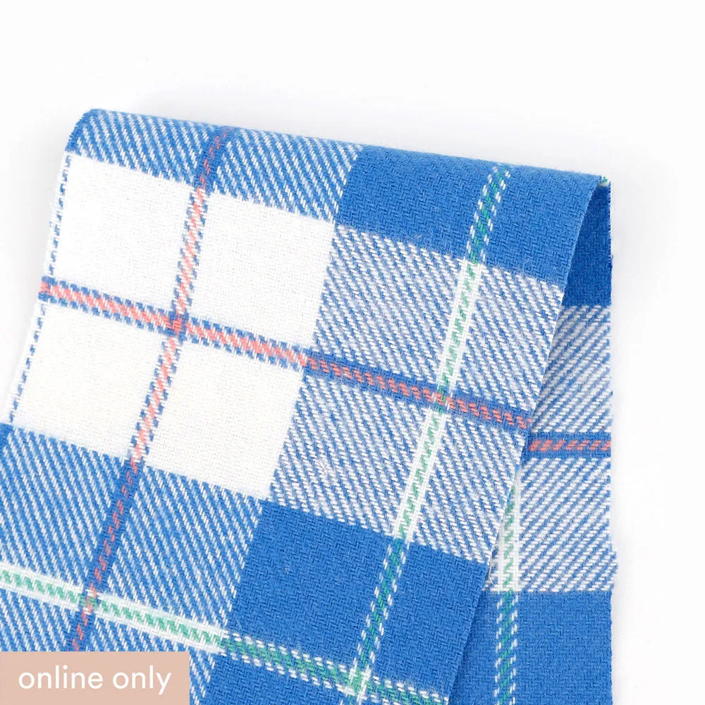 Cotton Twill Plaid Flannelette - Blue Mix