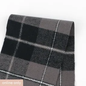 Cotton Twill Plaid Flannelette - Dark Grey Mix