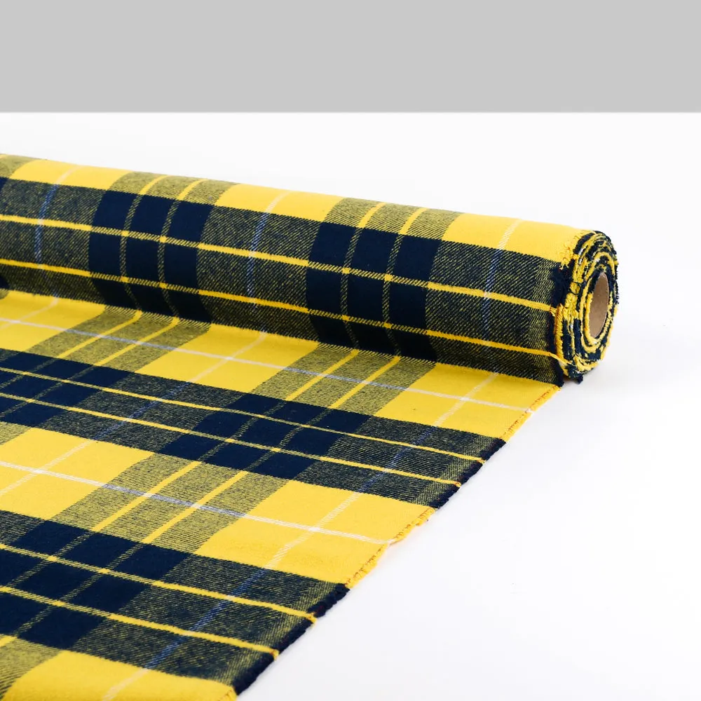 Cotton Twill Plaid Flannelette - Yellow Mix