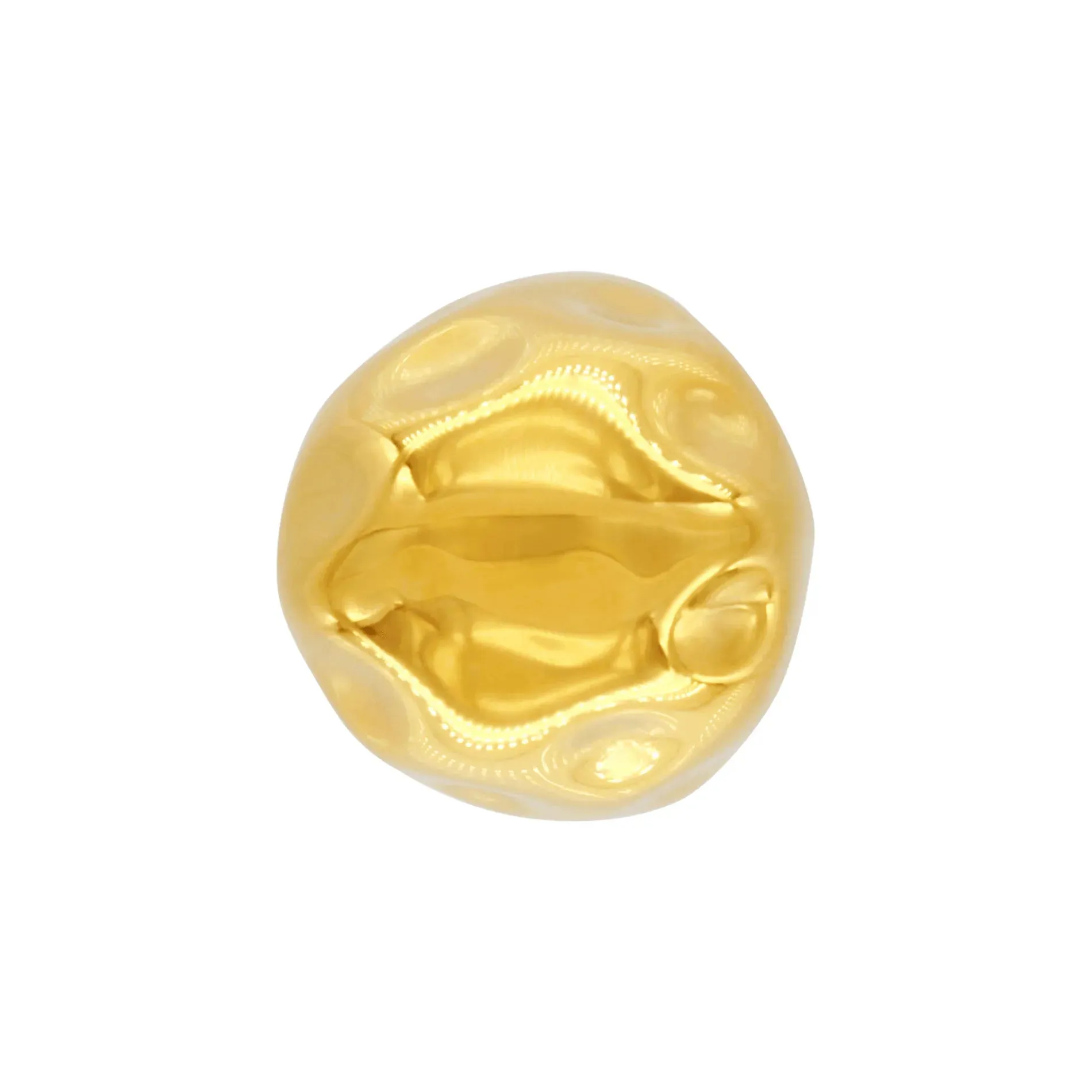 Courage Waterproof Mega Organic Statement Ring 18K Gold Plating