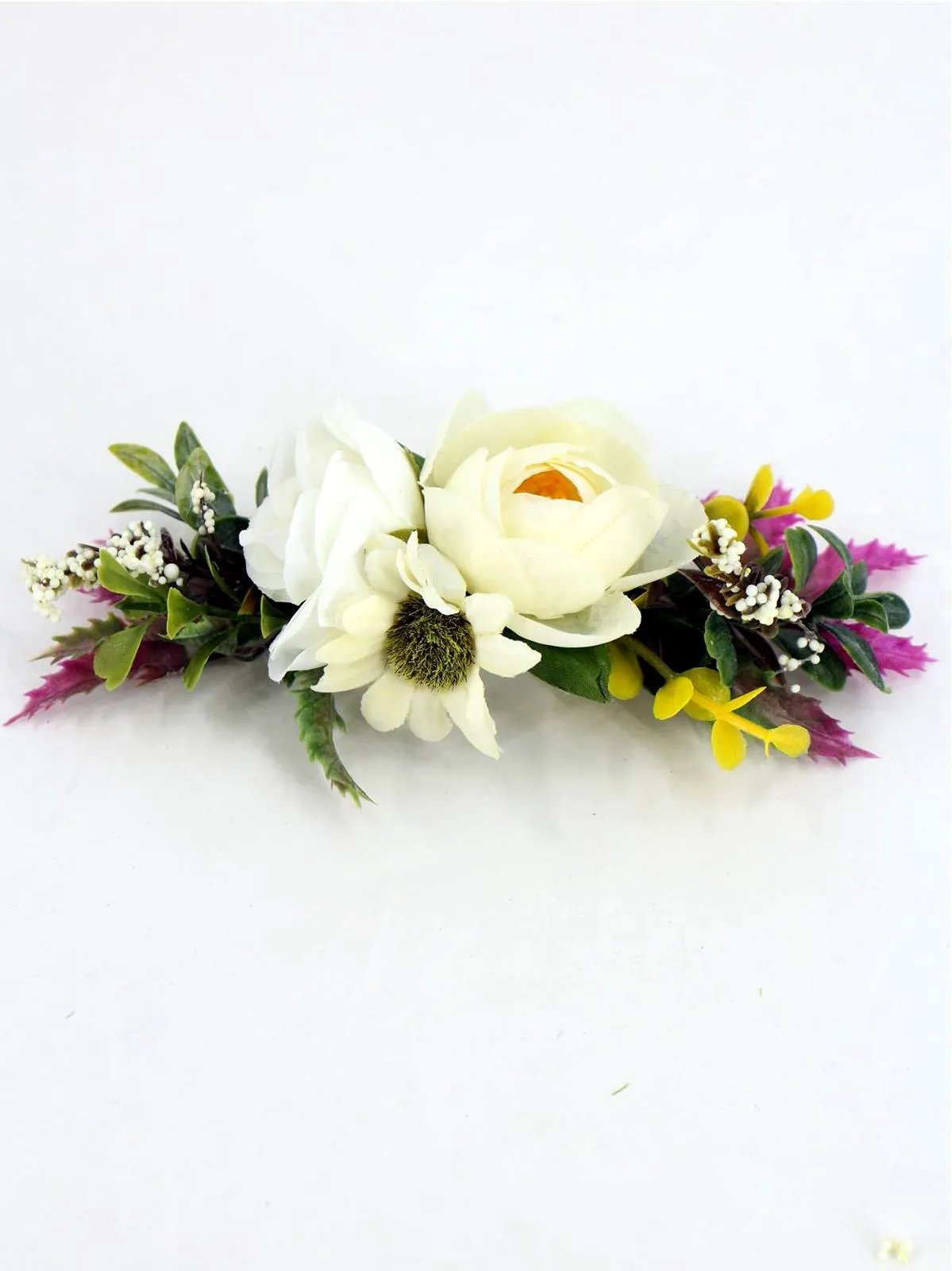 Cream Rose Vintage Style Hair Flower Comb