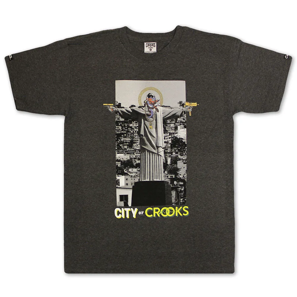 Crooks & Castles City Of Crooks T-shirt Heather Charcoal