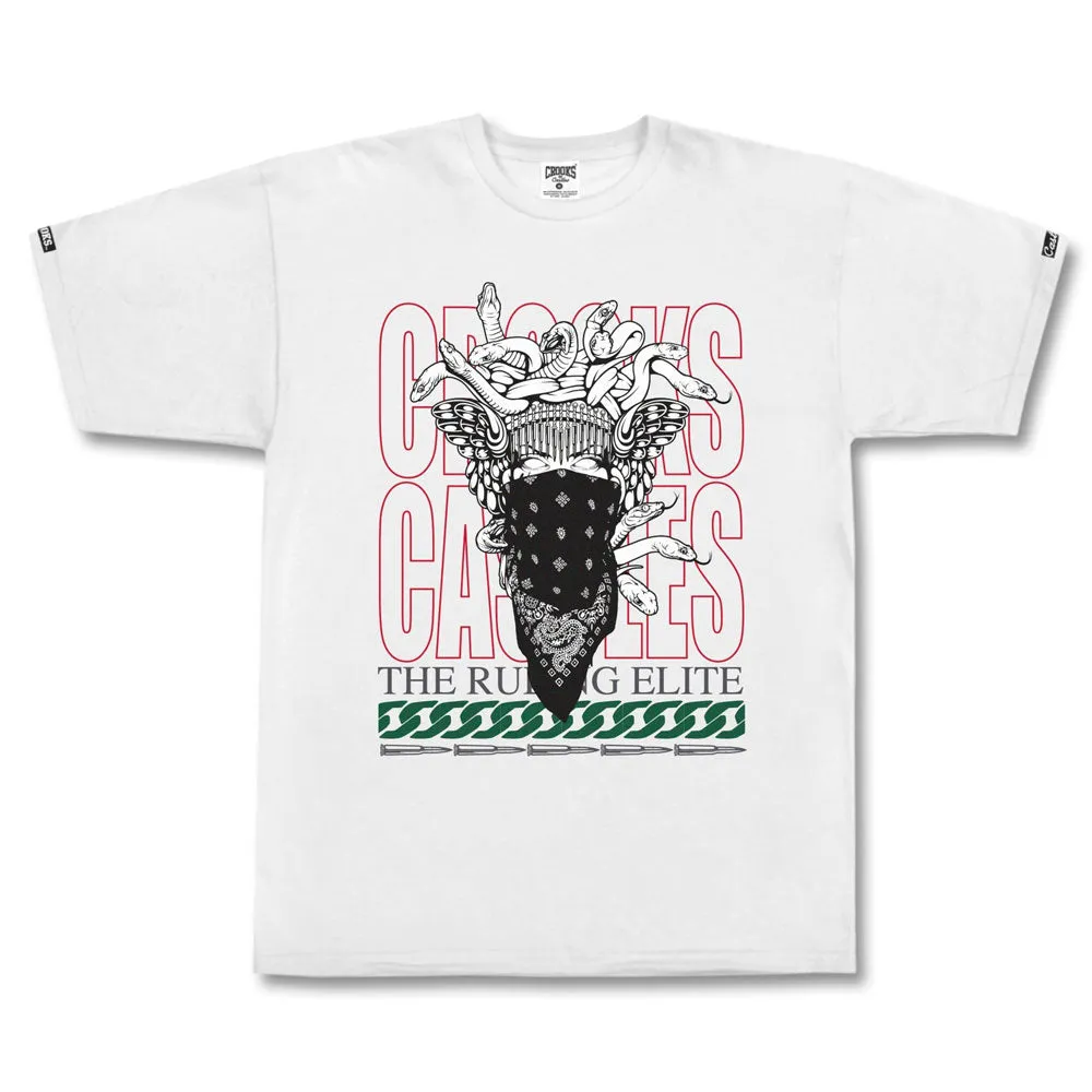 Crooks & Castles Medusa Band T-shirt White