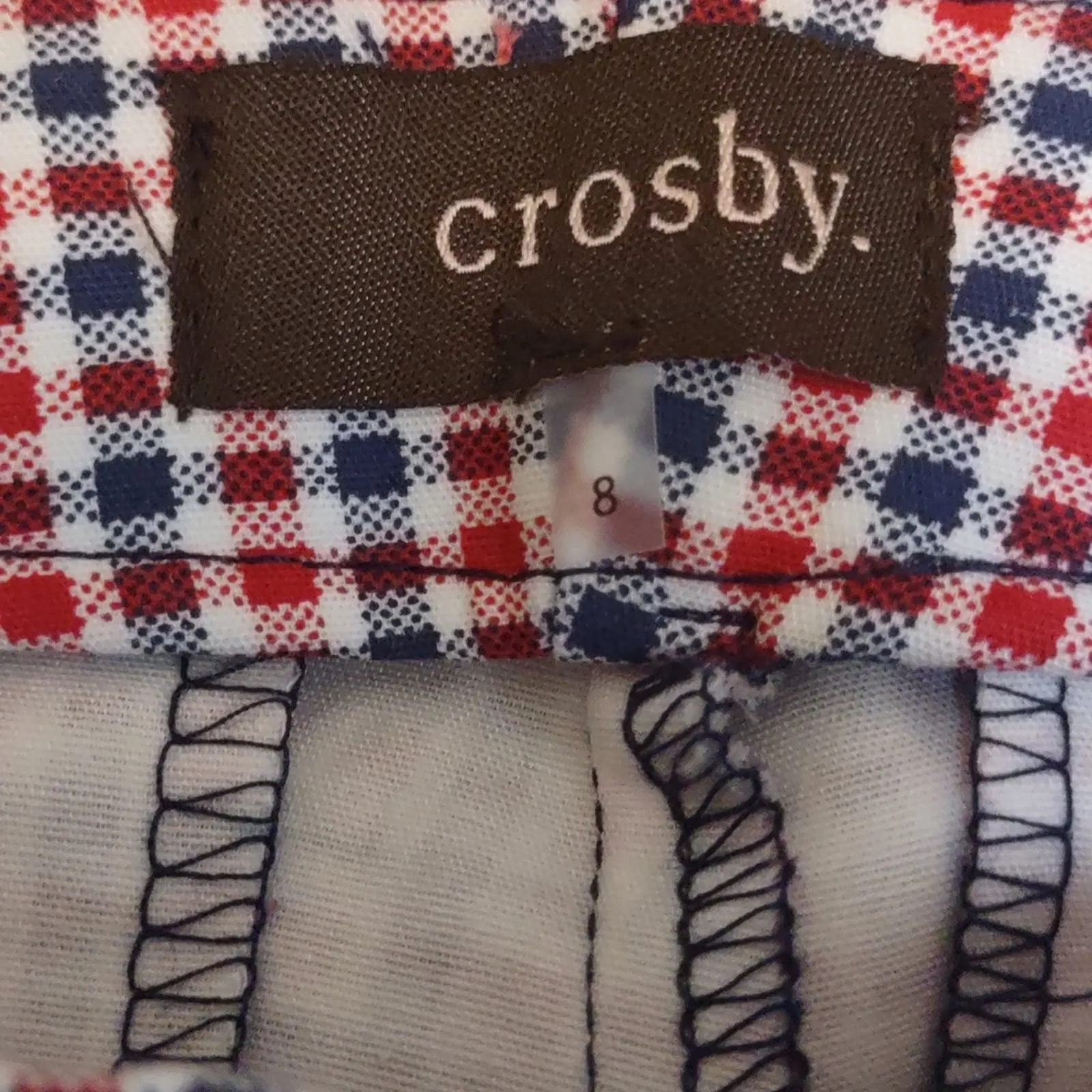 Crosby. Springfield Gingham Pull on Pants