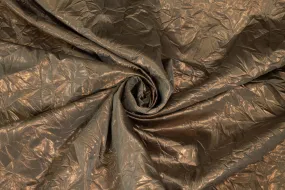 Crushed Metallic Shimmery Cotton Backed Satin