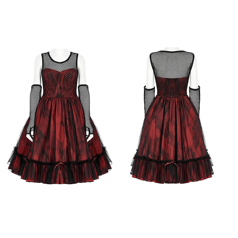 Dark Red and Black Lolita Dress