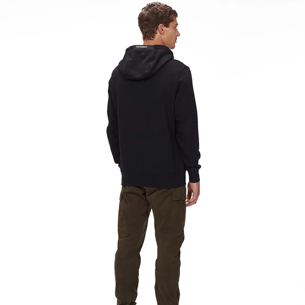 DIAGONAL RAISED FLEECE HOODIE