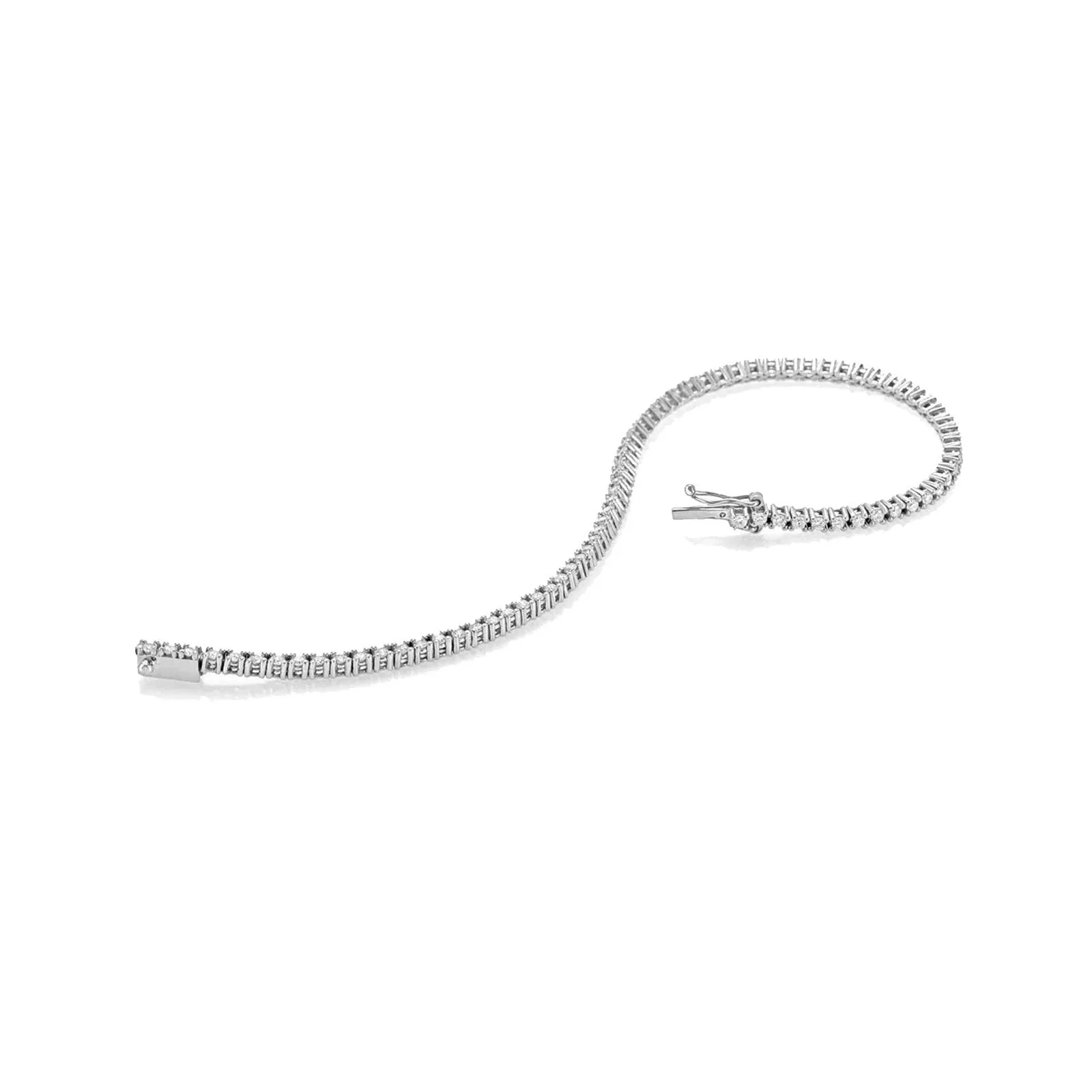 Diamond Tennis Bracelet (6.00 ct.) 3.2 mm 4-Prongs Setting in 14K Gold