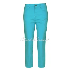 Dolcezza Cropped Trouser – Style 22203 (Turquoise)