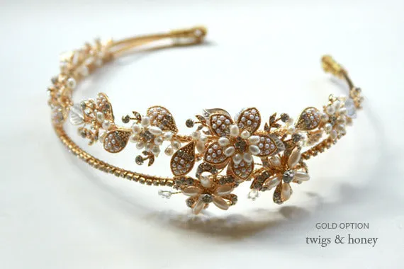 Double band golden tiara - Style #147