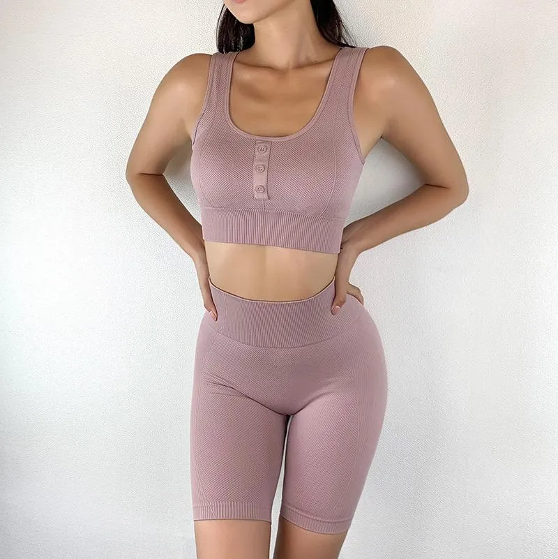 Dune Seamless Yoga Shorts & Workout Top Set