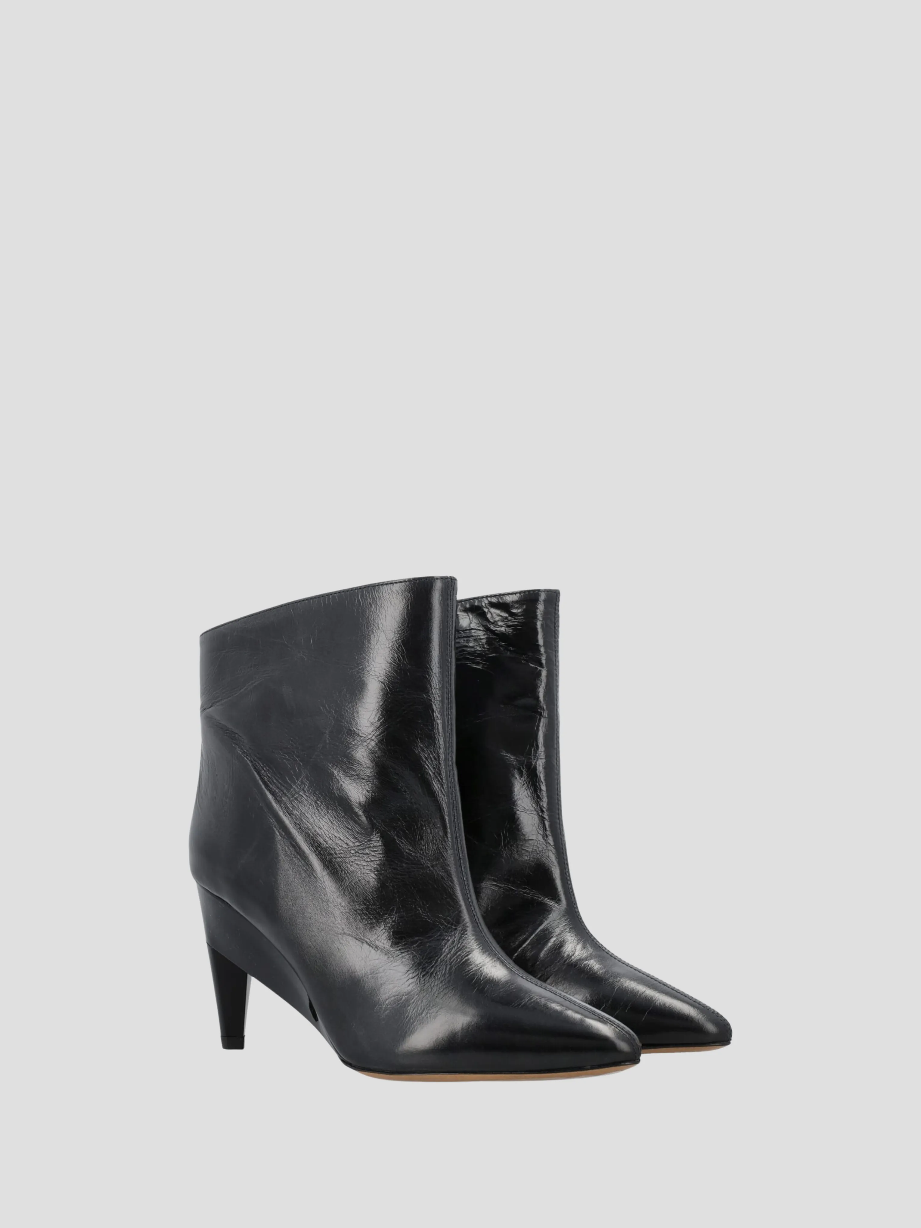 Dylvee Black Leather Ankle Boot