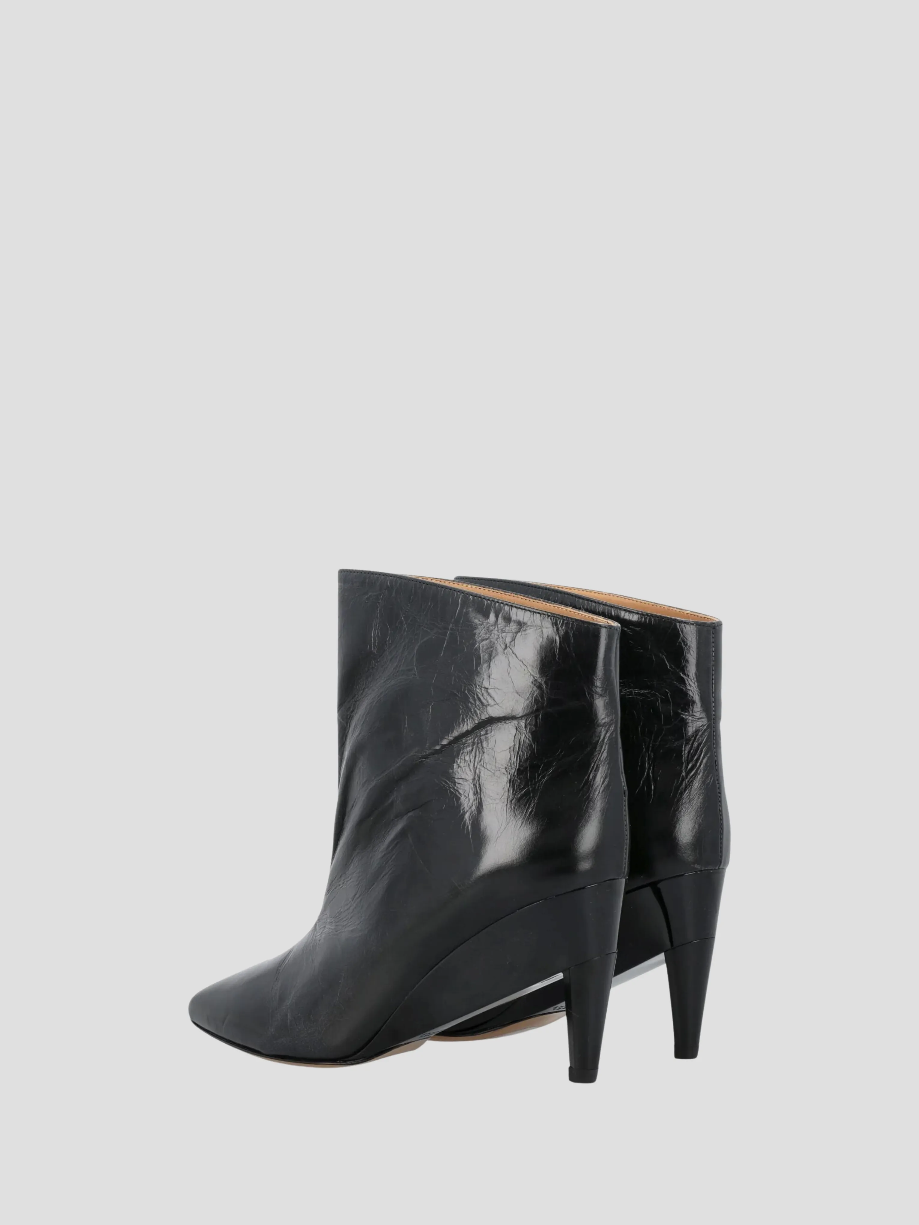 Dylvee Black Leather Ankle Boot