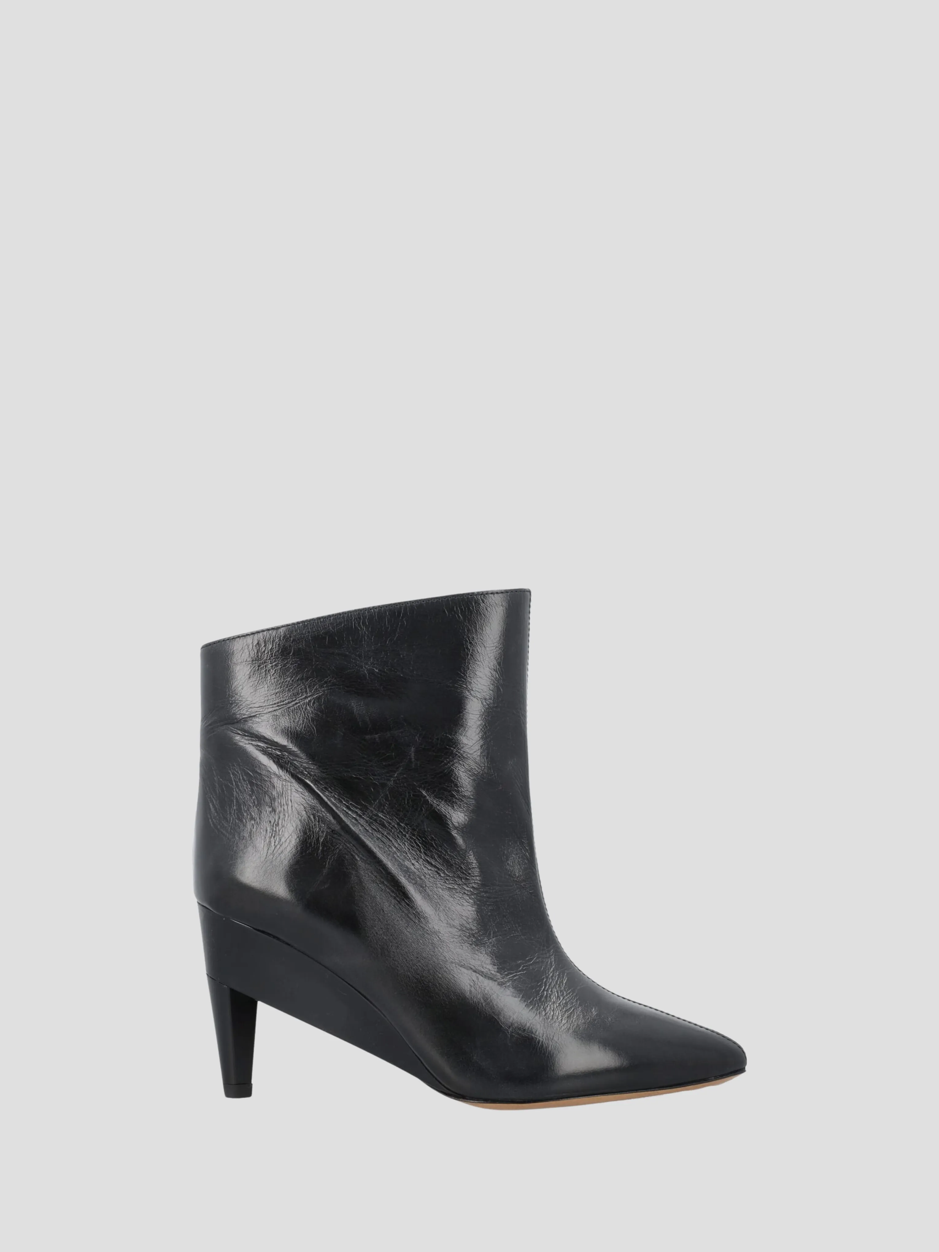 Dylvee Black Leather Ankle Boot