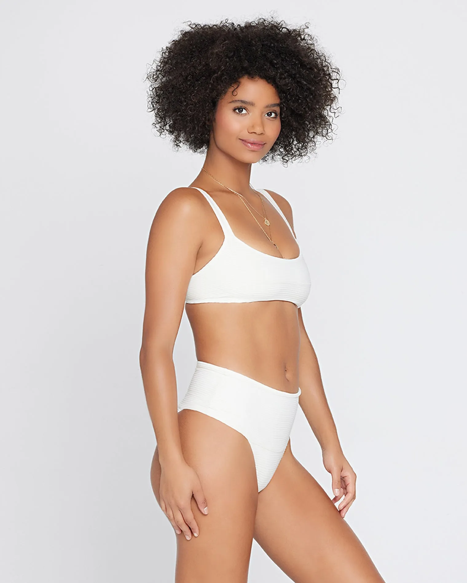 Eco Chic Repreve® Jess Bikini Top - Cream