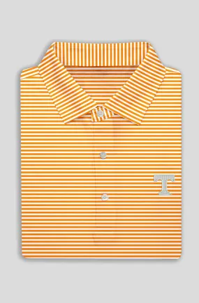 Edward Stripe Performance Polo - University of Tennessee