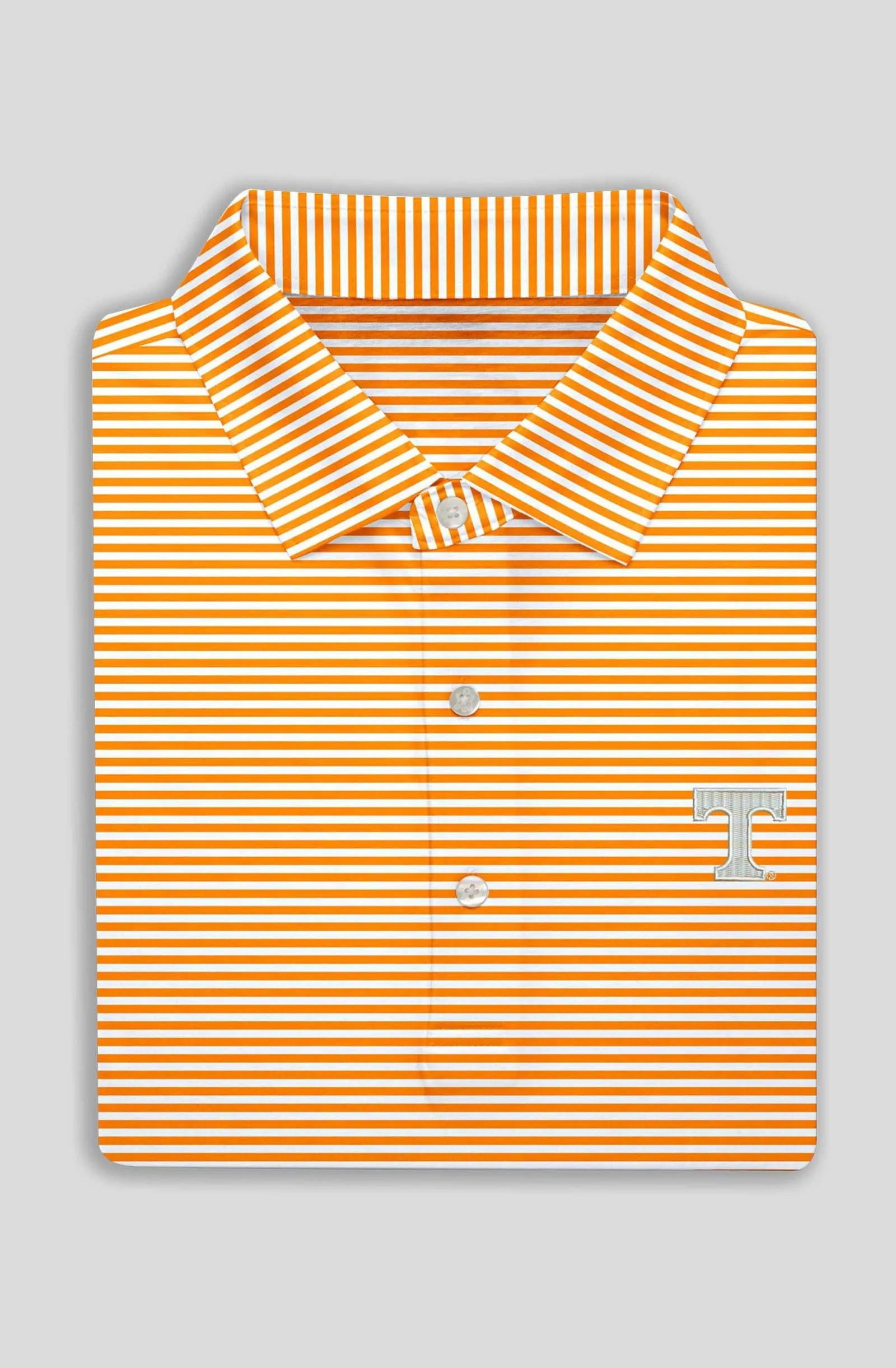 Edward Stripe Performance Polo - University of Tennessee