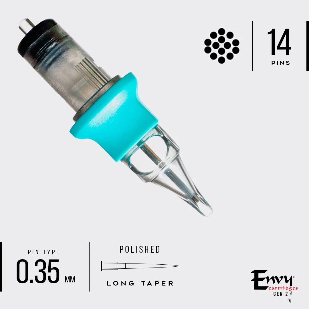 Envy Gen 2 - Standard Round Shader Cartridges 0.35mm 10pk