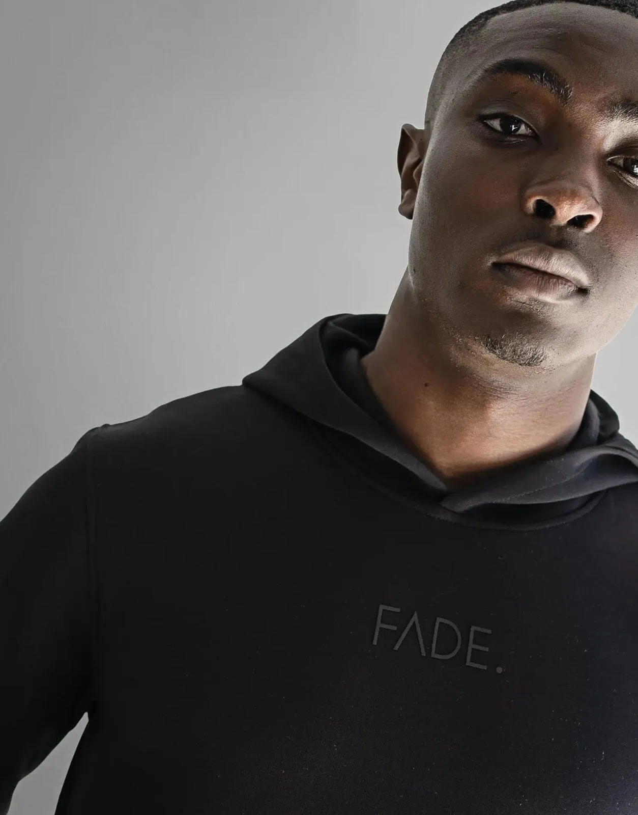 Fade Essential Hooded Black Sweatshirt