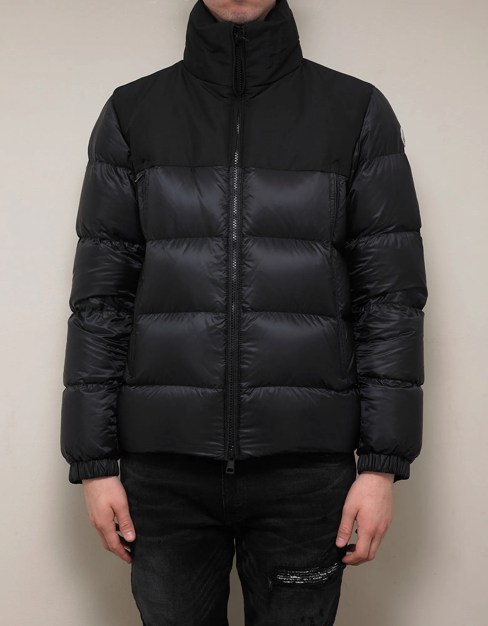 Faiveley Black Nylon Down Jacket