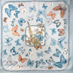 Farandole Hermes Scarf by Caty Latham 90cm Silk Lt. Blue