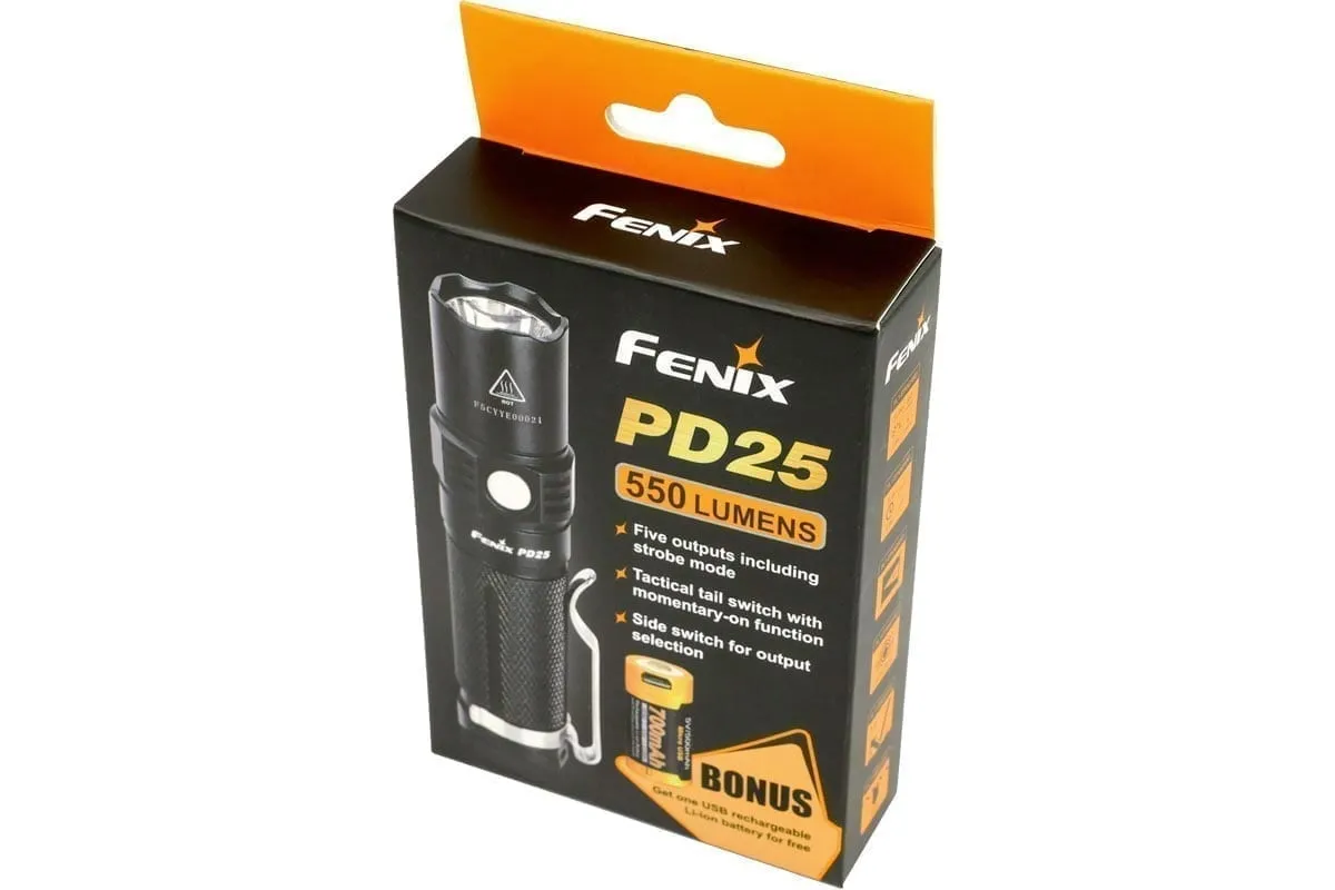 Fenix PD25 Flashlight 550 Lumens