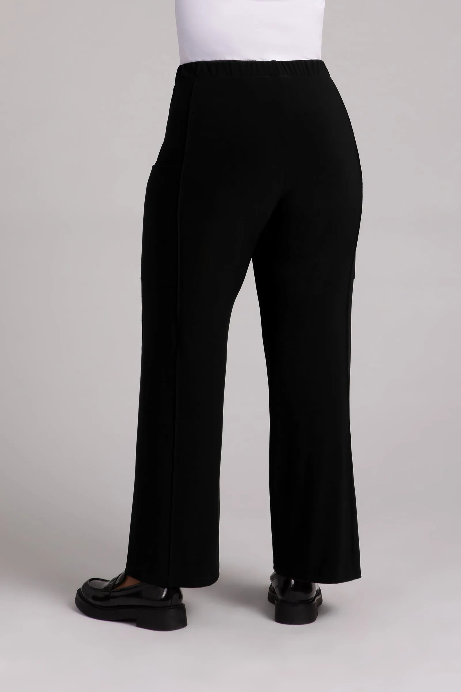 Flounce Relaxed Cargo Pant | Black