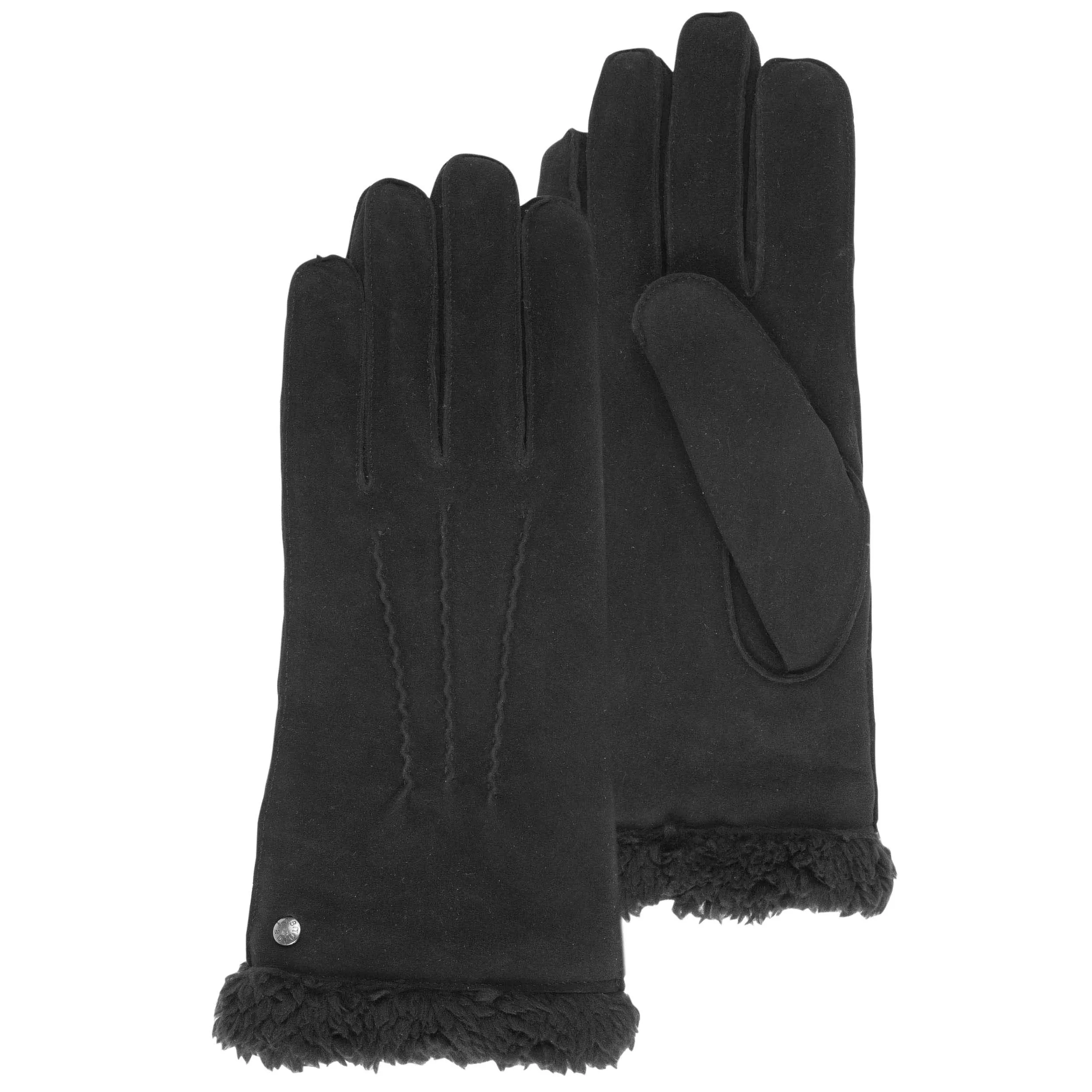 Gants Femme cuir velours fourrés Noir