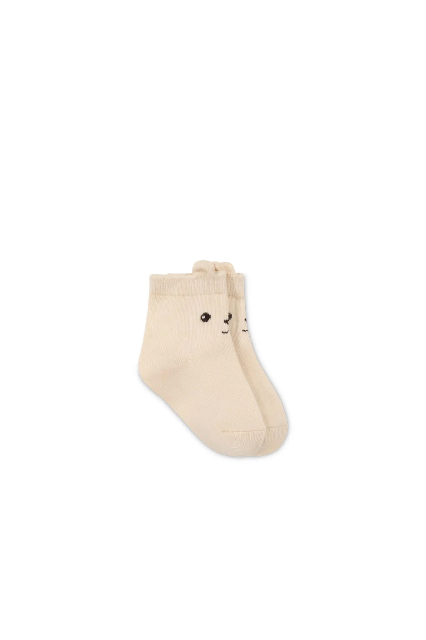 George Bear Ankle Sock - Egret