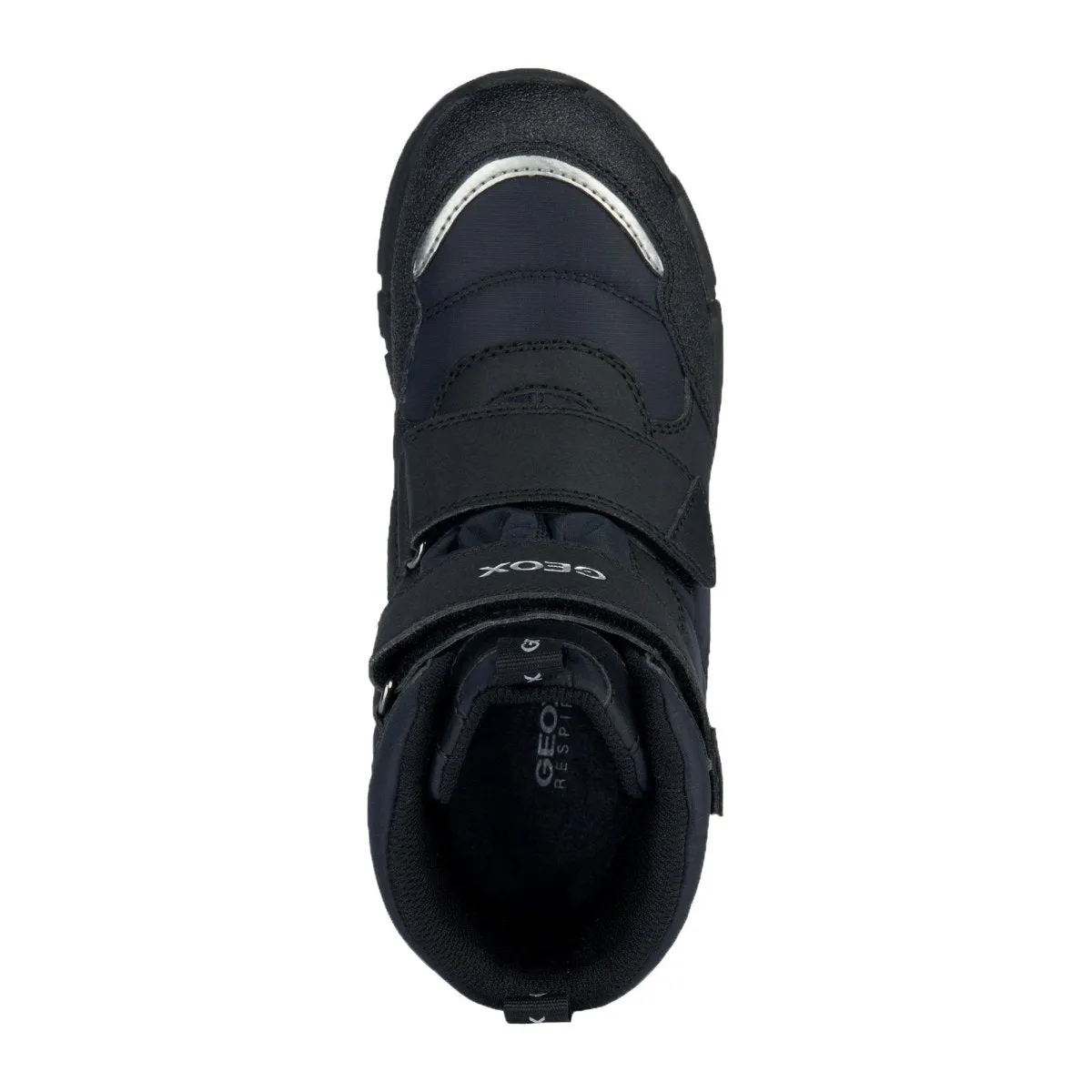 Geox Boy's (Sizes 30-41) Flexyper Black/Grey Tall Waterproof